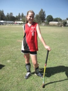 Field hockey girl
